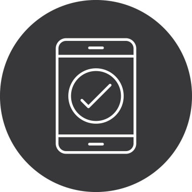 Mobil uygulama simgesinin vektör illüstrasyonu