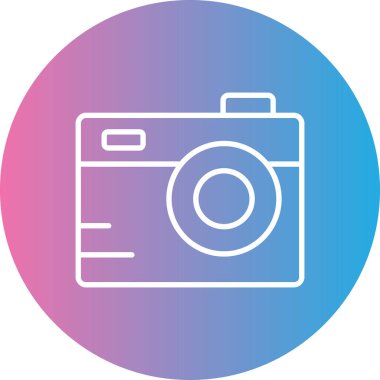 kamera modern simge vektör illüstrasyonu