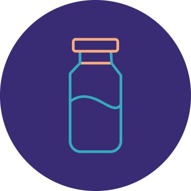 Şişe. Web simgesi basit illüstrasyon