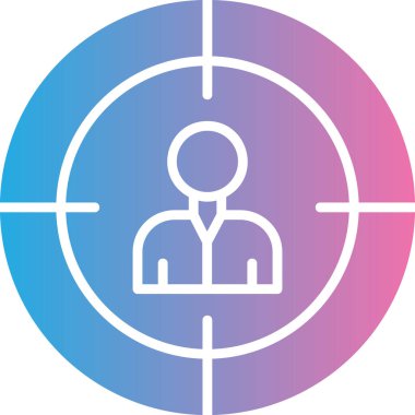 vektör hedef simgesi illüstrasyonu