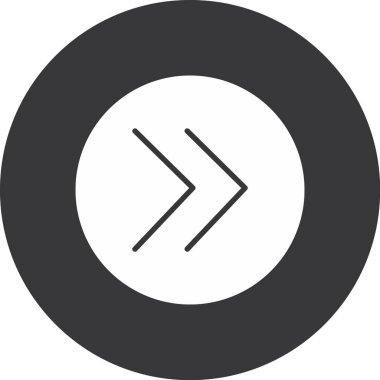 ok simgesi vektör illüstrasyonu