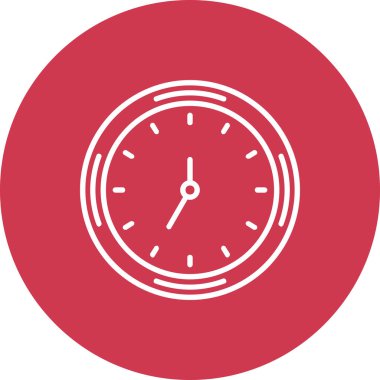 Bir saat simgesinin vektör illüstrasyonu