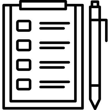 onay listesi simgesini. vektör çizim