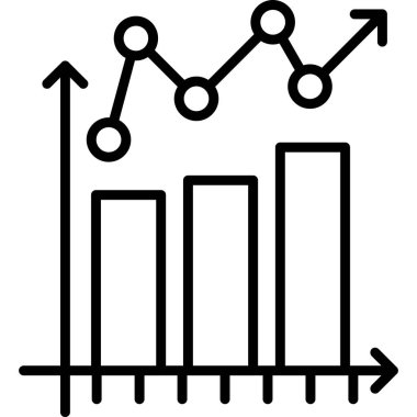 iş grafiği vektör simgesi