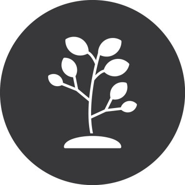 ağaç simgesi vektör illüstrasyonu