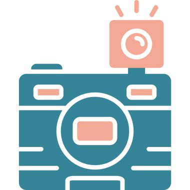 Kamera simgesi, modern tasarım illüstrasyonu