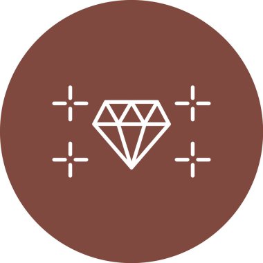 Elmas simgesi vektör illüstrasyonu