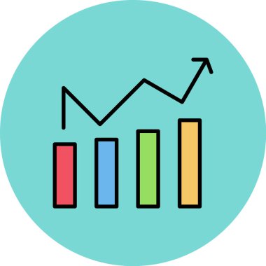 grafik ikonu vektör illüstrasyonu