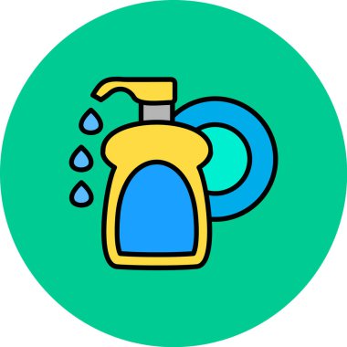 Sprey simgesi, vektör illüstrasyonu