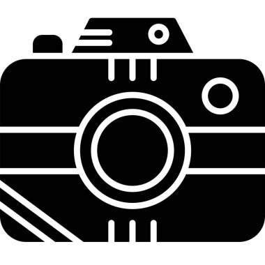 fotoğraf makinesi ikon vektör illüstrasyonu