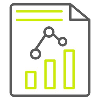 Veri analizi simgesi, çizgili Tema.