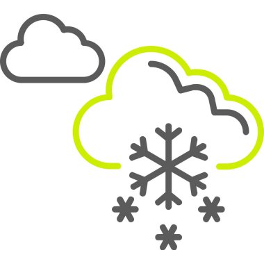 kar simgesi modada izole edilmiş