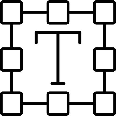 Veri ağı sunucu simgesi ana hat biçiminde