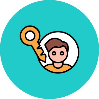 Çizgi film simgesinin vektör çizimi