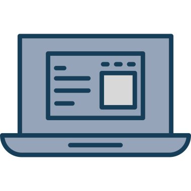 İnternet web simgesi, basit vektör illüstrasyonu