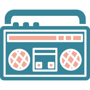 radyo, vektör, basit illüstrasyon