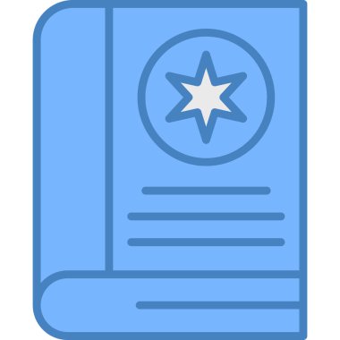 Yıldız simgesinin vektör illüstrasyonu