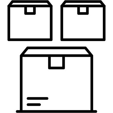 kutu teslim lojistik simgesi