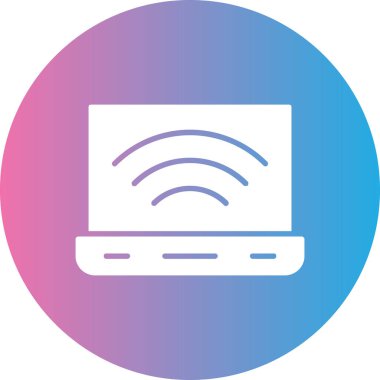 Kablosuz. Web basit illüstrasyon tasarımı