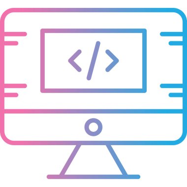 Ağ simgesi. Web geliştirme simgesinin vektör illüstrasyonu