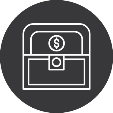 İş ve finans simgesinin vektör illüstrasyonu