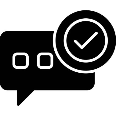 Sohbet iletisi vektör simgesi