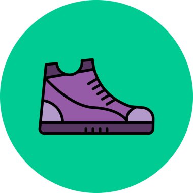 Ayakkabı. Web simgesi basit illüstrasyon