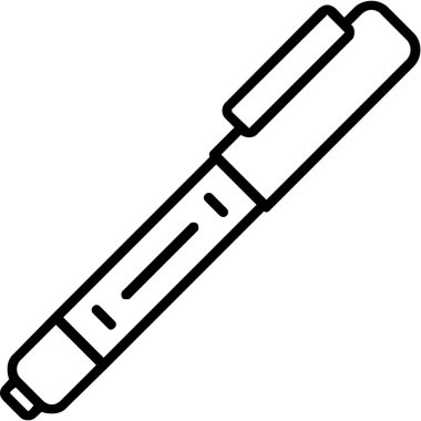 Kalem. Web simgesi basit illüstrasyon