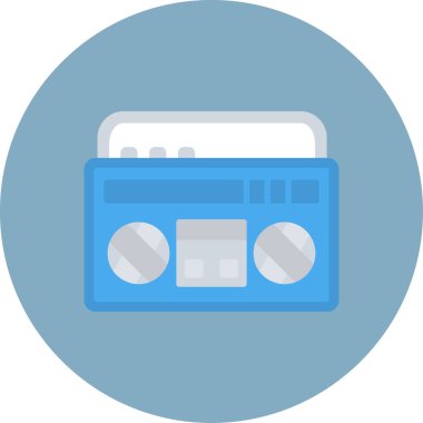 Müzik. Web simgesi basit illüstrasyon