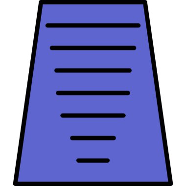 Belge. Web simgesi basit illüstrasyon