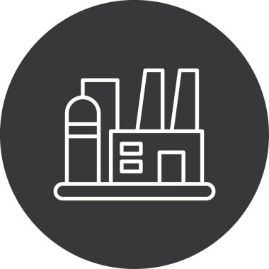 Vektör fabrikası ağ simgesi