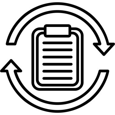 belge simgesi. Web için dizin vektör simgesinin özet çizimi