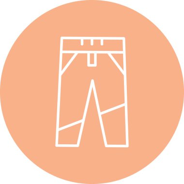 Eşsiz Pantolon Vektör Çizgisi Simgesi