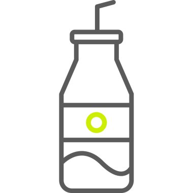 su şişesi simgesi, basit vektör illüstrasyonu