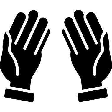 Eller simgesi. vektör illüstrasyonu