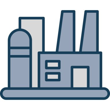 Fabrika ikonu vektör illüstrasyonuName