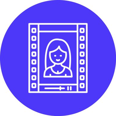 Sırt çantası olan bir kızın vektör illüstrasyonu