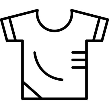 shirt icon. outline illustration of clothes vector icons for web