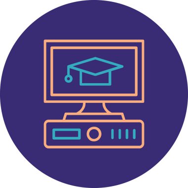 Eğitim simgesinin vektör illüstrasyonu