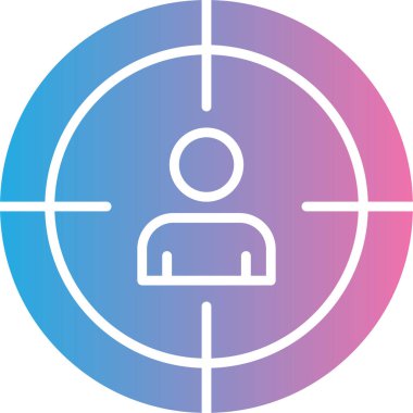 Hedef. Web simgesi basit illüstrasyon