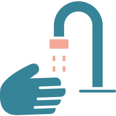 Sabunla el, vektör illüstrasyonu