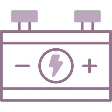 pil simgesi, modern vektör illüstrasyon tasarımı