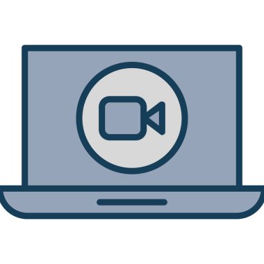 video player simgesi. vektör çizim