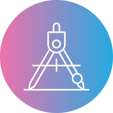 Pusula simgesinin vektör illüstrasyonu