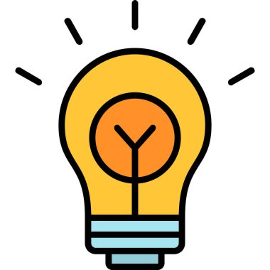 ampul simgesi vektör illüstrasyonu