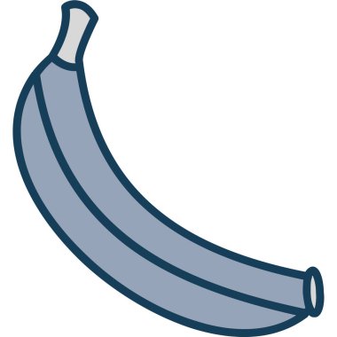 muz ikonu vektör çizimi