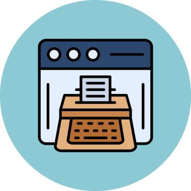 Modern mutfak ikonunun vektör çizimi