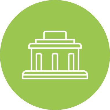 Bina. Web simgesi basit illüstrasyon