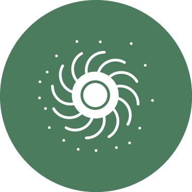 Güneş simgesinin vektör illüstrasyonu