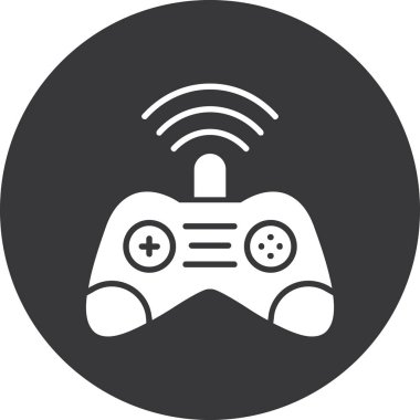 Düz biçimli uzaktan kumandalı bir farenin vektör simgesi